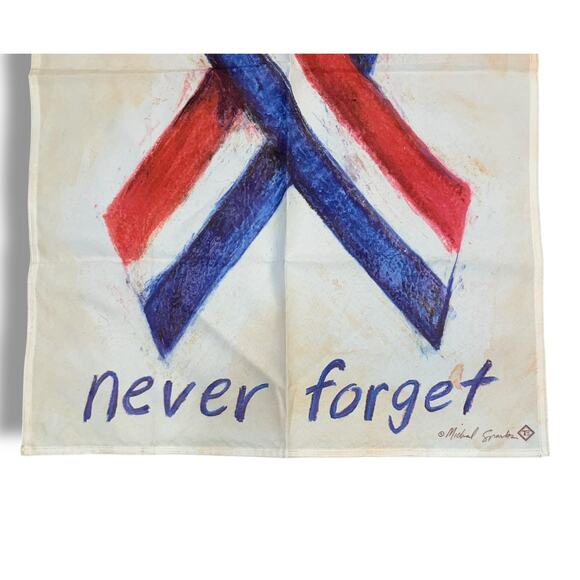 Toland 9/11 Never Forget Memorial Flag Red White Blue Yard House Banner USA 35" - Picture 3 of 12